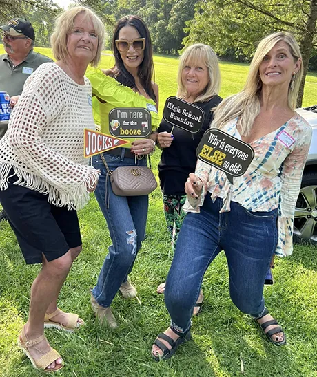 four women from the class of 74